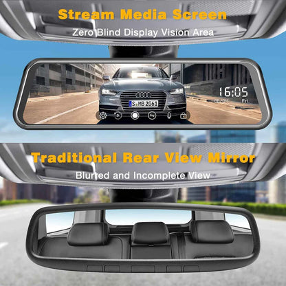 Dashcam MIRROR FULL SCREEN DUAL CAMERA 2K (MR 2CAM) .