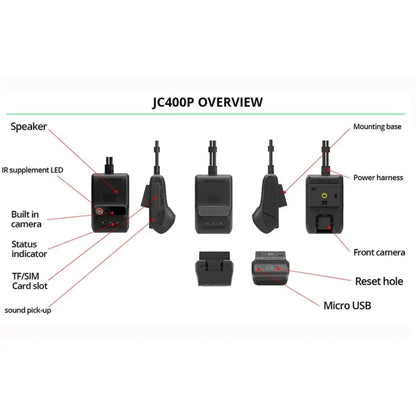 JIMI JC261 Car Dash Cam Mobile MDVR Car DVR with DMS Cabin