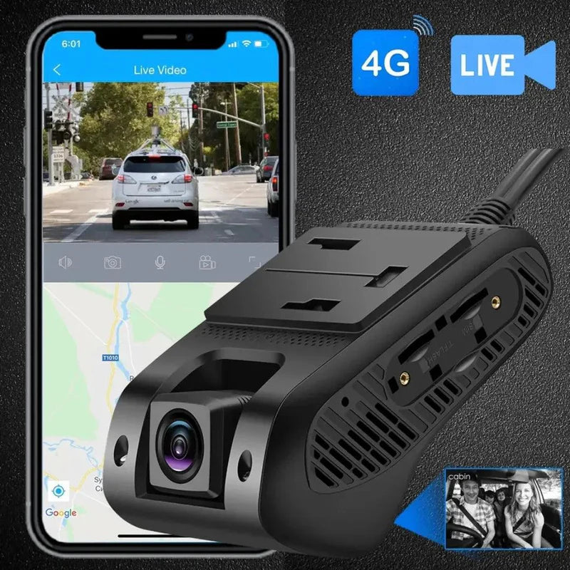 جيمي داش كام JC400 P – كاميرا أمامية وداخلية مع GPS و4G