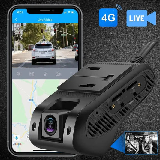 جيمي داش كام JC400 P – كاميرا أمامية وداخلية مع GPS و4G