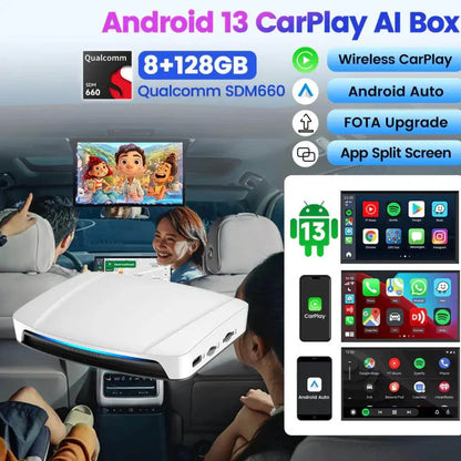 ‎قطعة Ai Box tv كارلينكت ألترا SDM660 - أندرويد 13