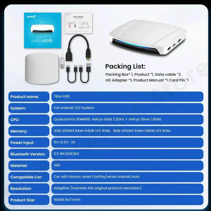 ‎قطعة Ai Box tv كارلينكت ألترا SDM660 - أندرويد 13